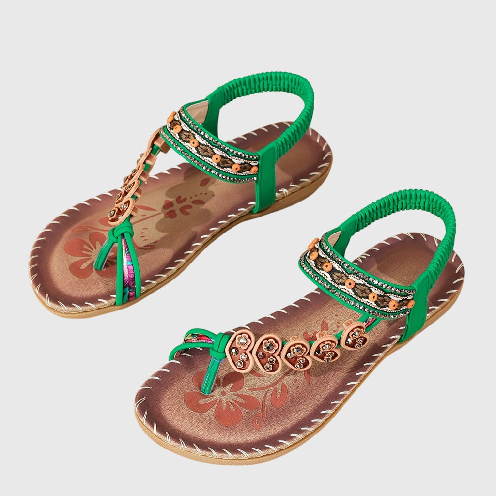 Jocelyn - Beaded Support Sandals