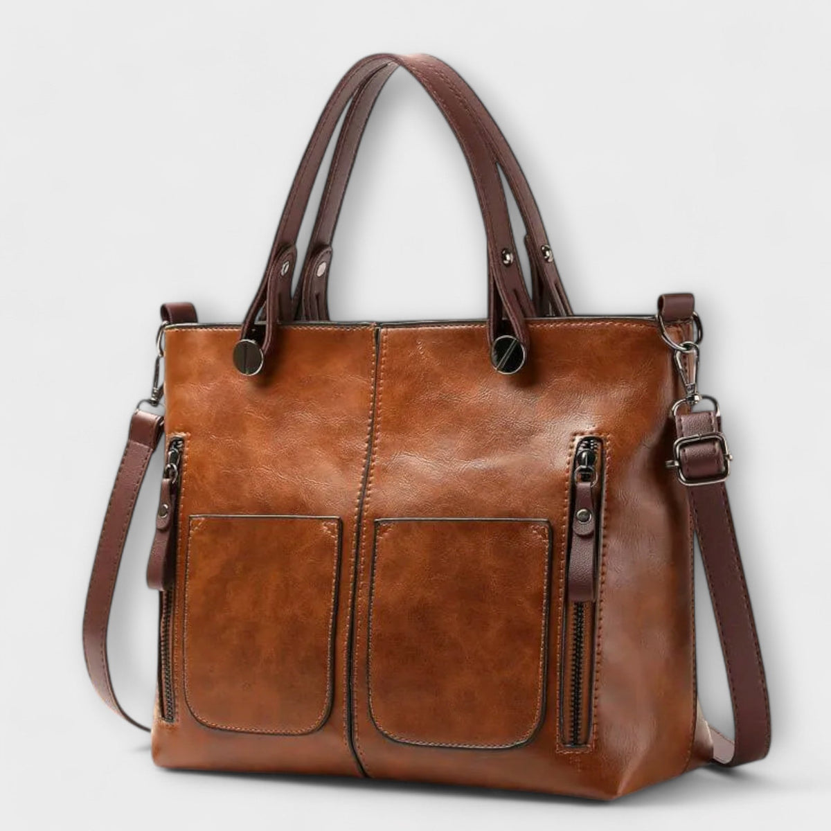 Auriane elegant leather tote bag