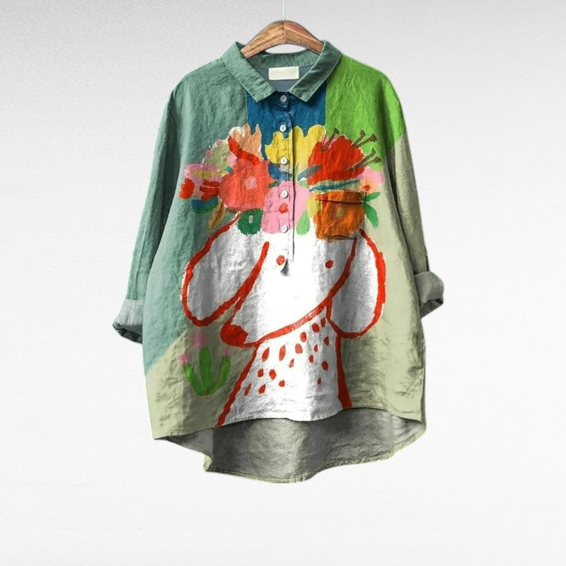 Aurelie vintage style elegant summer blouse