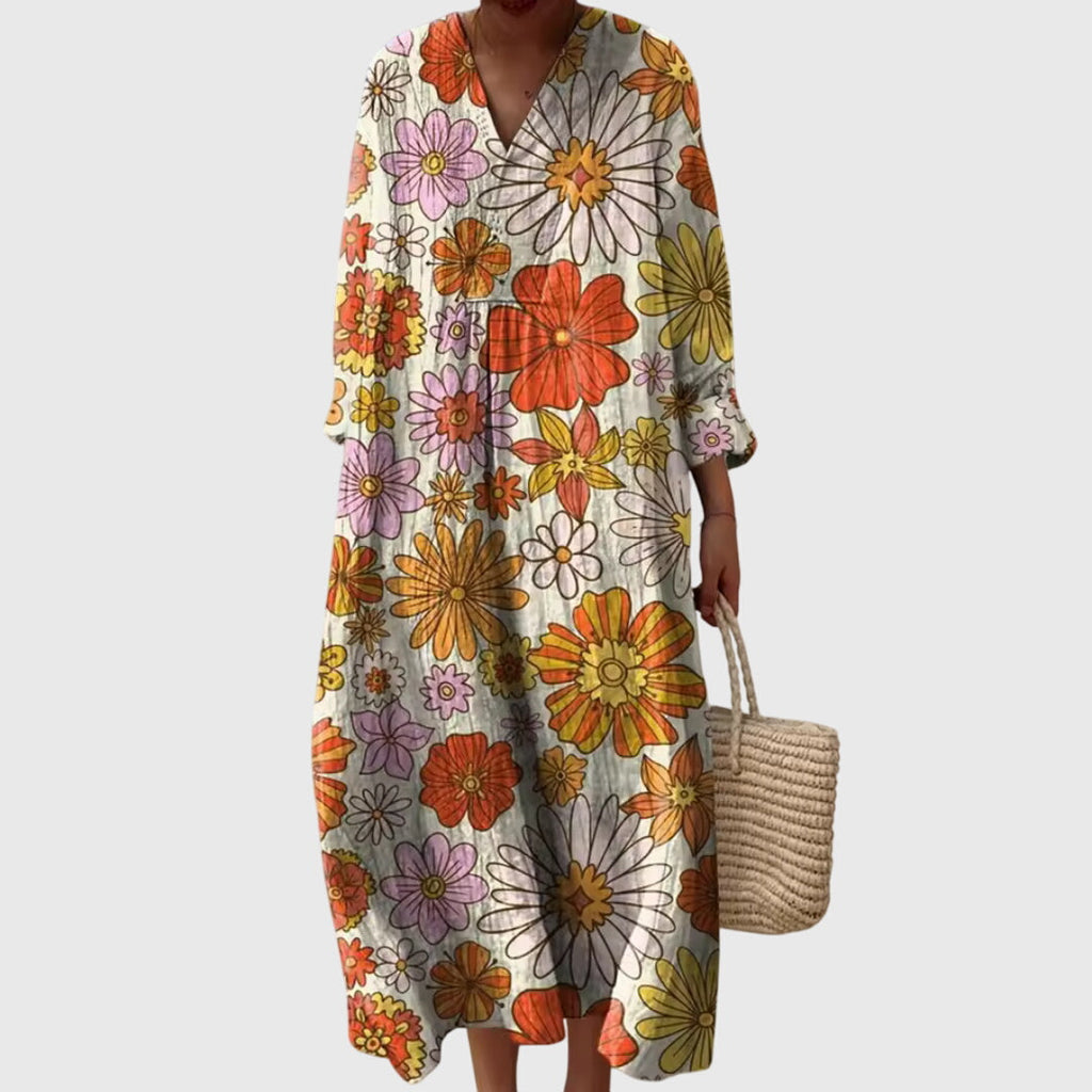Stephanie | Geometric Art Print Dress