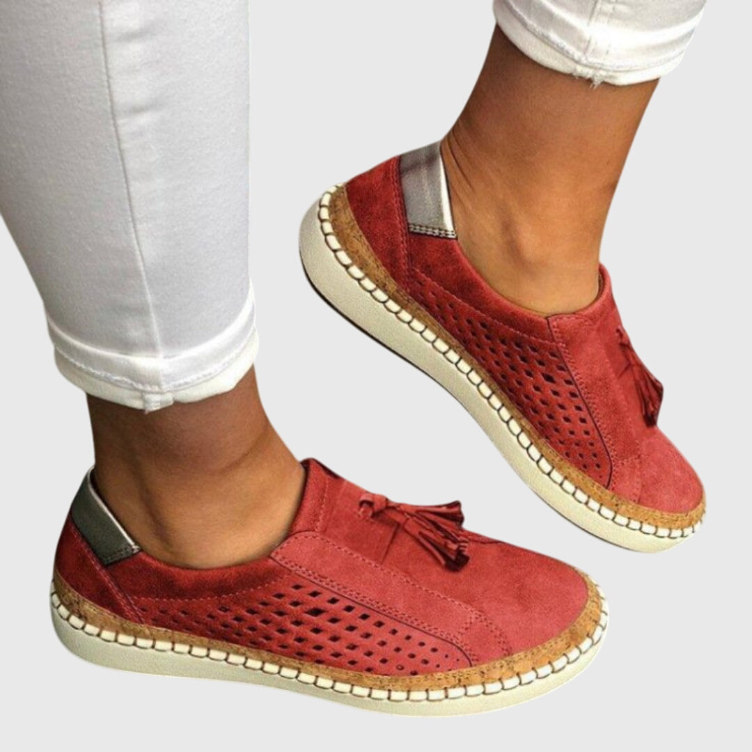 Mathilde summer slip-on walking shoes with breathable upper fabric