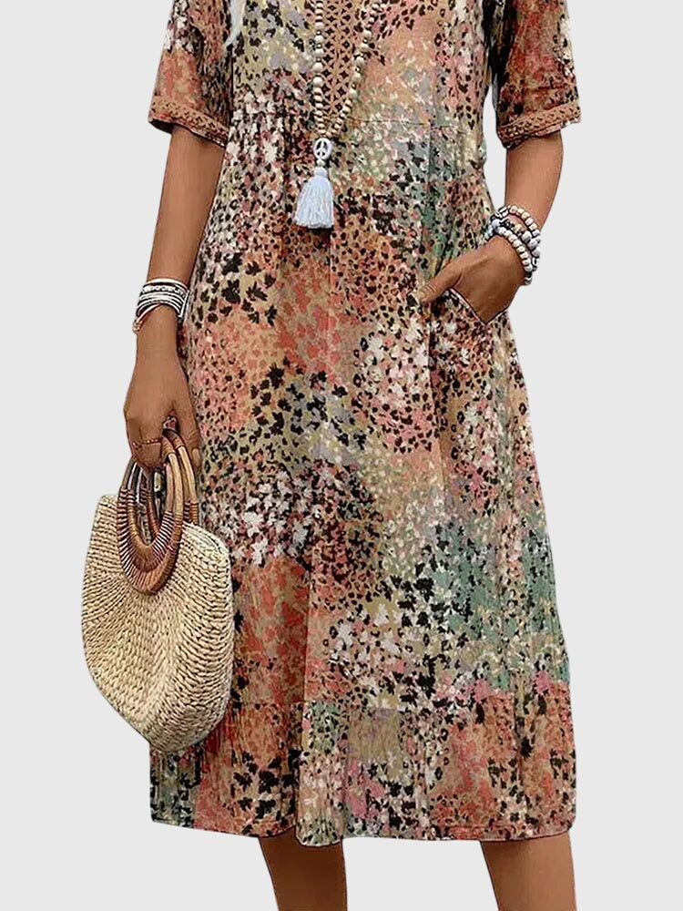 Yvonna - Floral Midi Dress