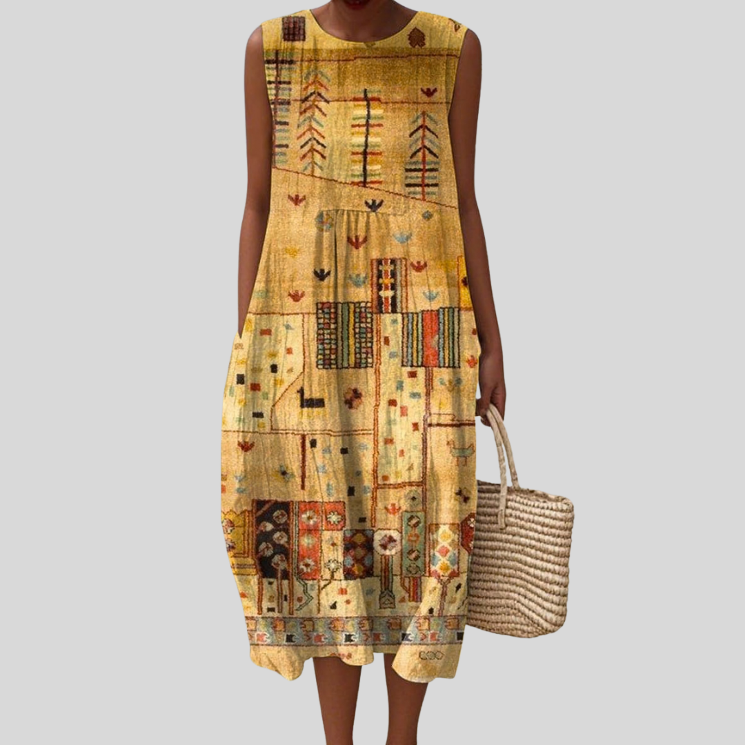 Kenza flowy and comfortable midi dress