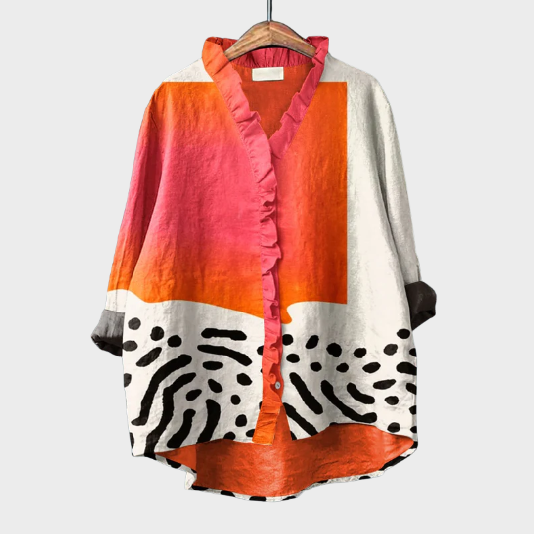Melinda timeless elegant summer blouse
