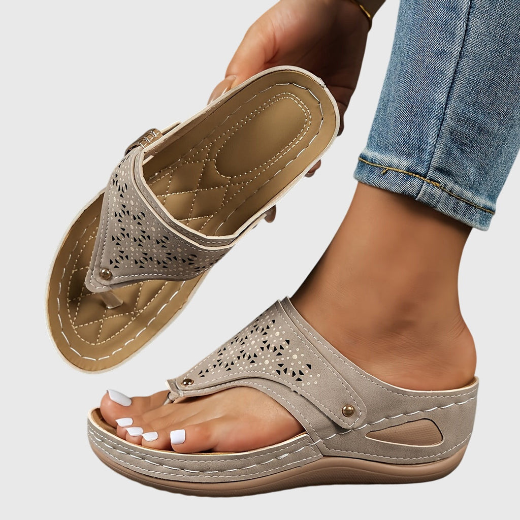 Livia - Comfort Striped Sandals