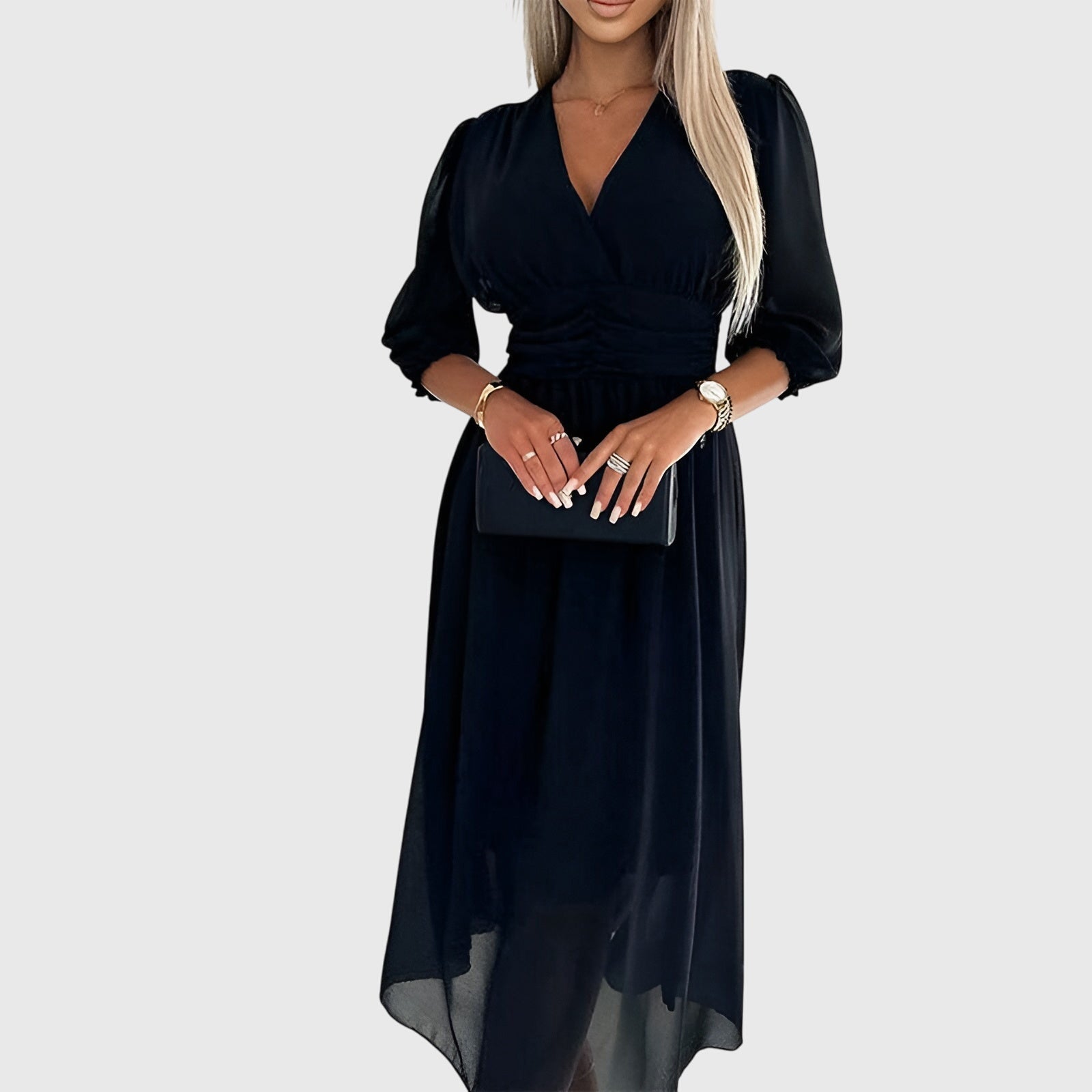 Penelope - Lightweight Silk Chiffon Dress