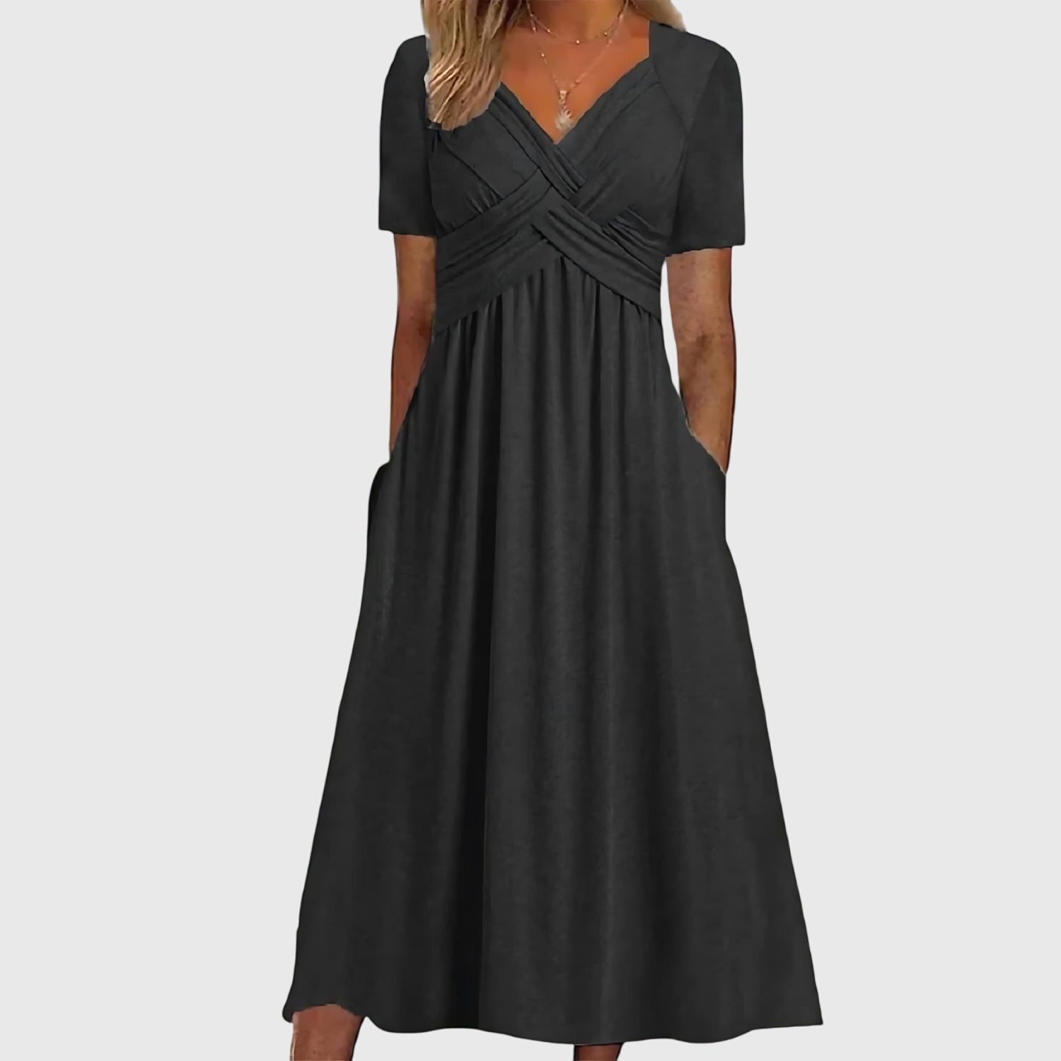 Viola - Flared Tummy-Control Midi Dress