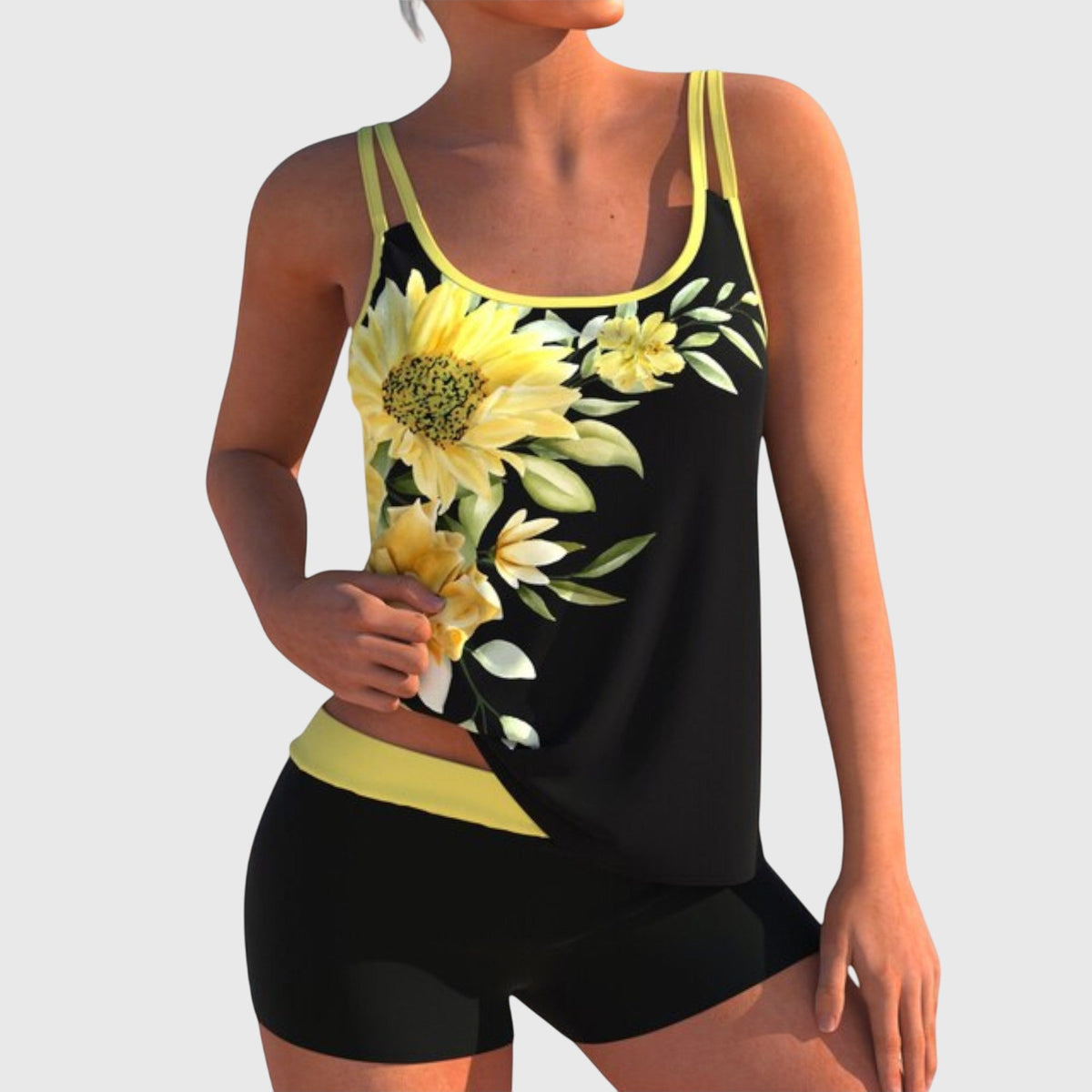 Clotilde - Two-Piece Floral Swimsuit