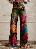 Siena authentic pattern bohemian wide-leg pants for women