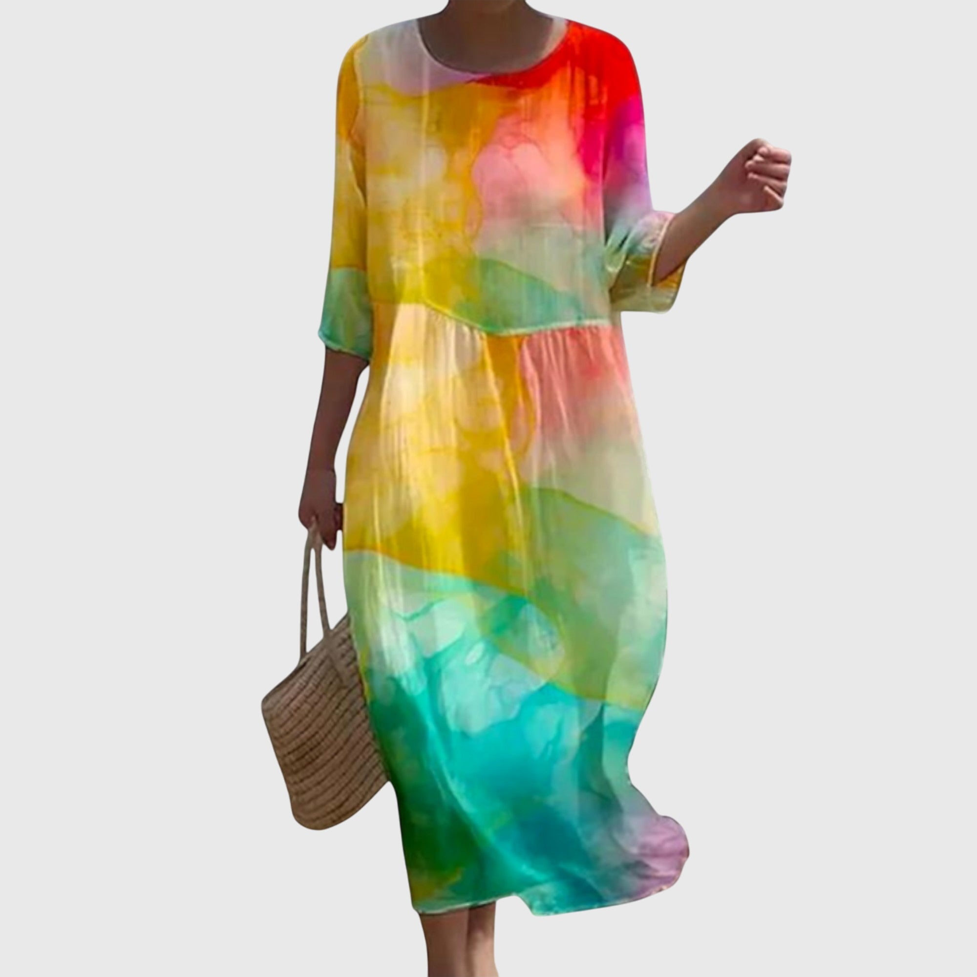 Martine Elegant Floral Maxi Dress