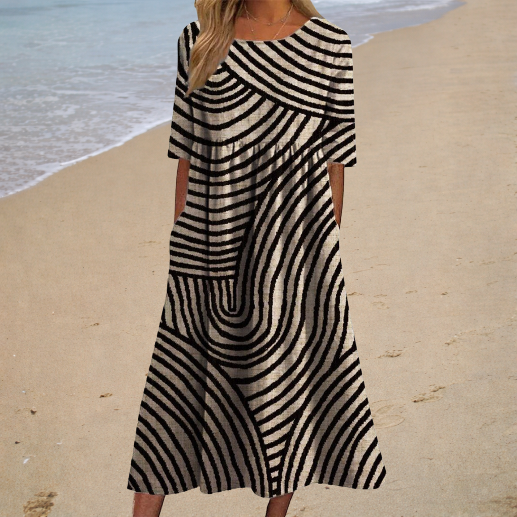 Thais - Chic and Comfortable Flowy Maxi Dress