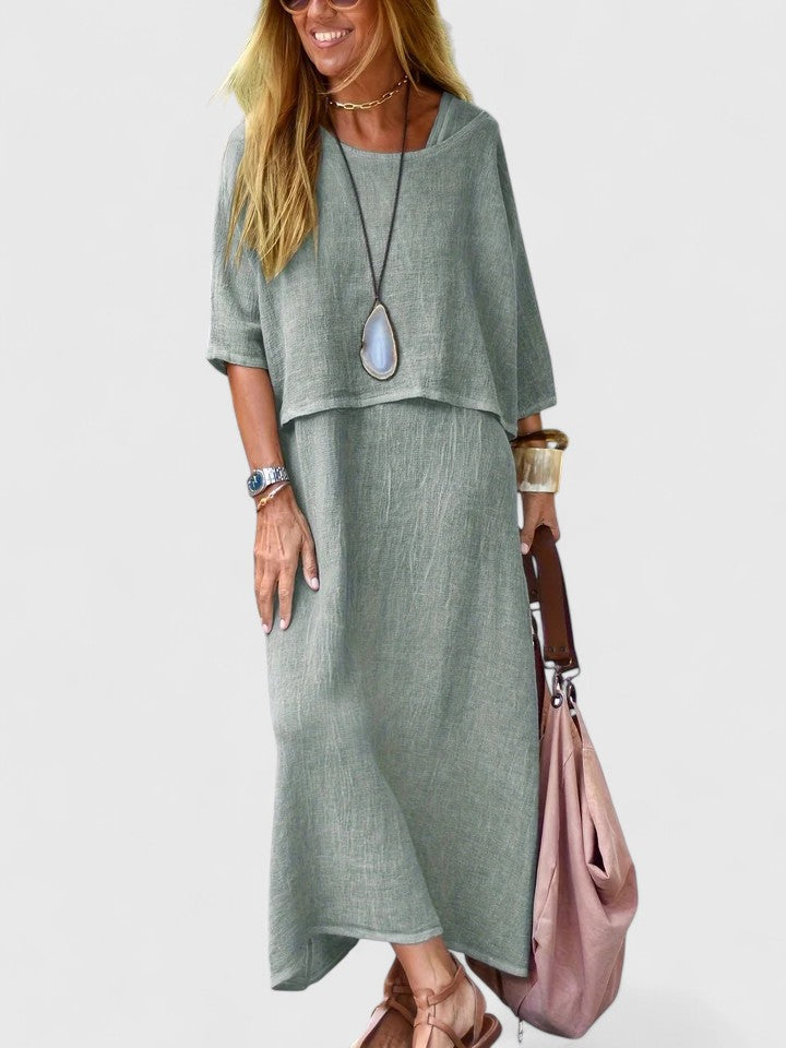 Harlyne - Elegant Top and Skirt Two-Piece Set