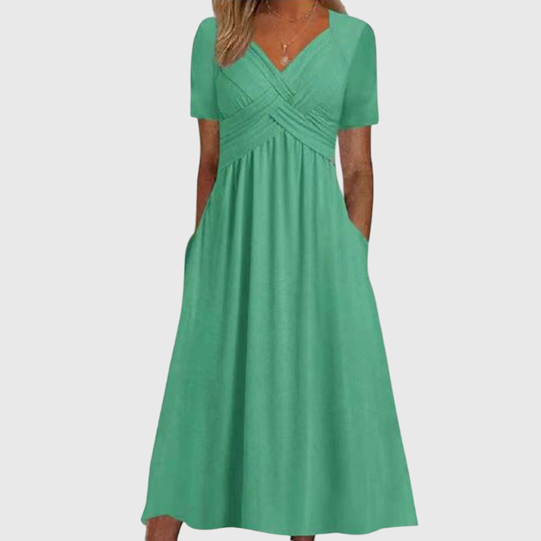 Amanda Curve-Defining Formal Dress with tummy-smoothing waistline