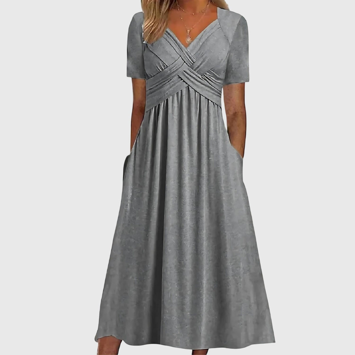 Viola - Flared Tummy-Control Midi Dress
