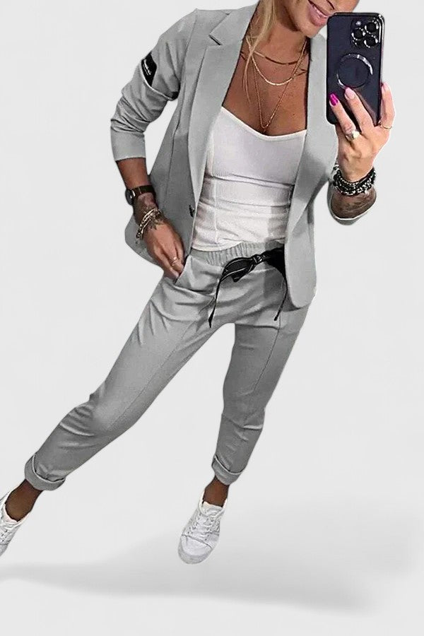 Kina - Elegant Blazer and Jogger Set