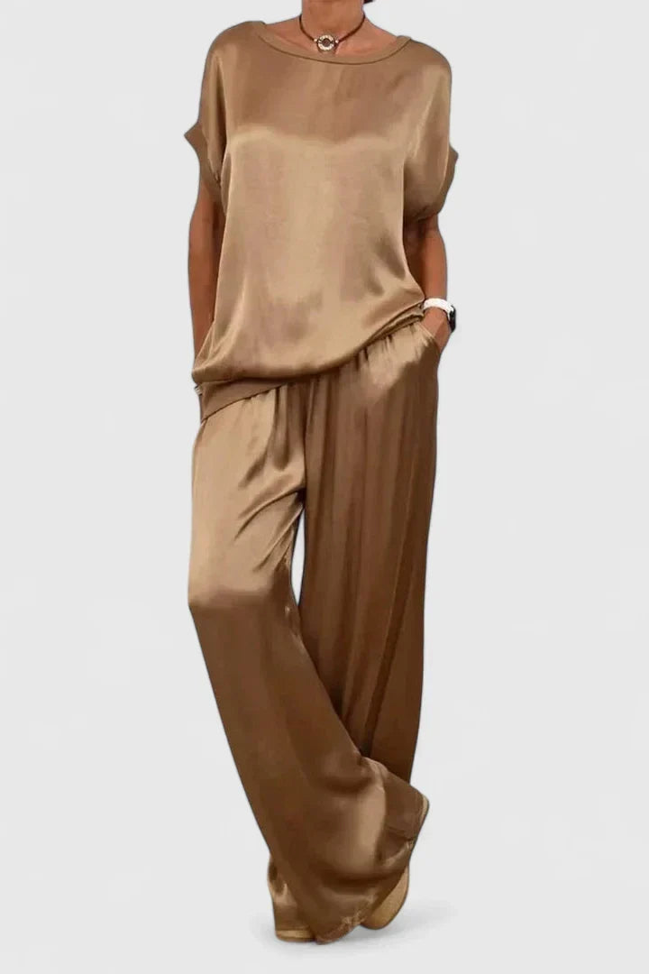 Jaynizza - Elegant Two-Piece Palazzo Set