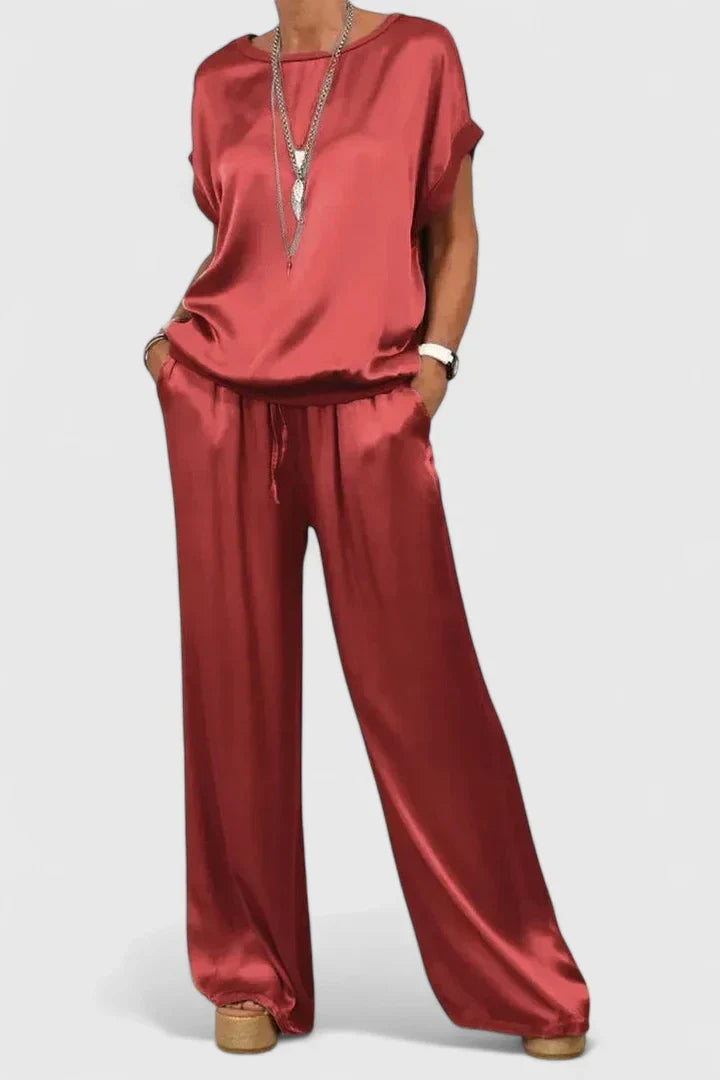 Jaynizza - Elegant Two-Piece Palazzo Set