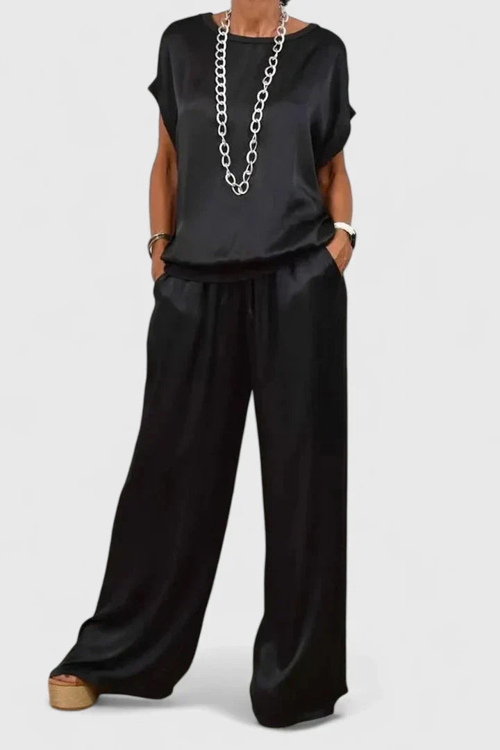 Jaynizza - Elegant Two-Piece Palazzo Set