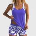 Camille-Rose relaxed two-piece swimsuit set with loose top and swim shorts