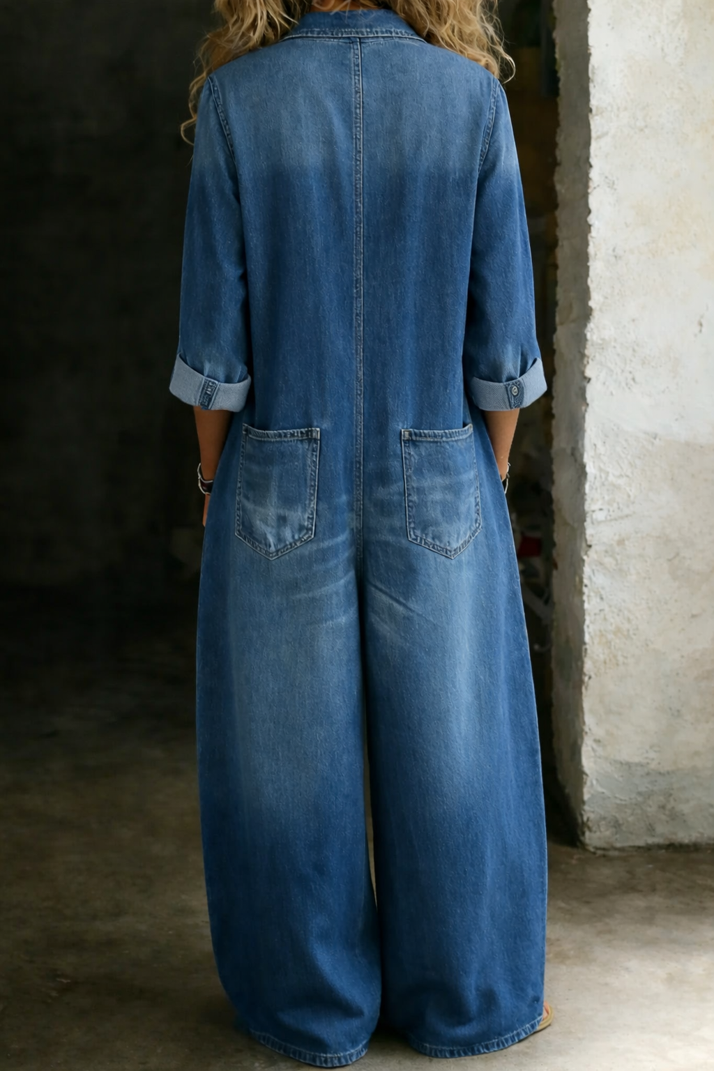 Roxane - Casual Denim Jumpsuit