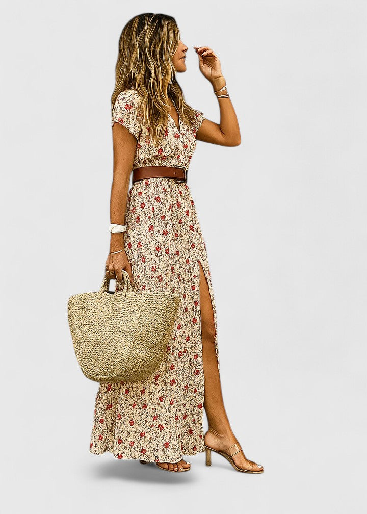 Caroline Elegant Boho Maxi Dress