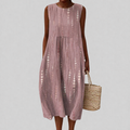 Sasha sleeveless printed summer dress