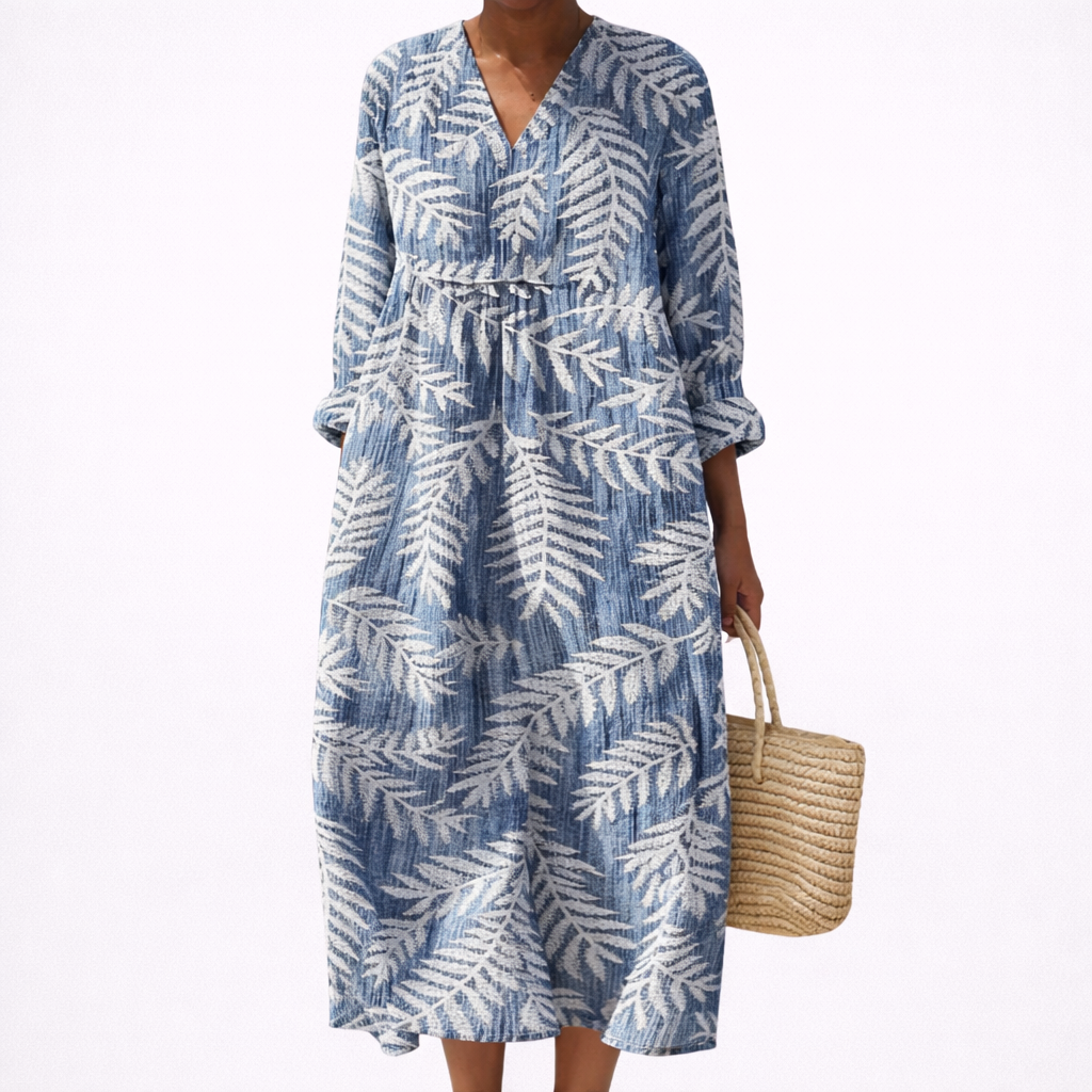 Malo printed flattering summer dress