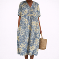 Delphine printed short sleeve summer dress