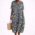 Isaline printed short sleeve summer dress