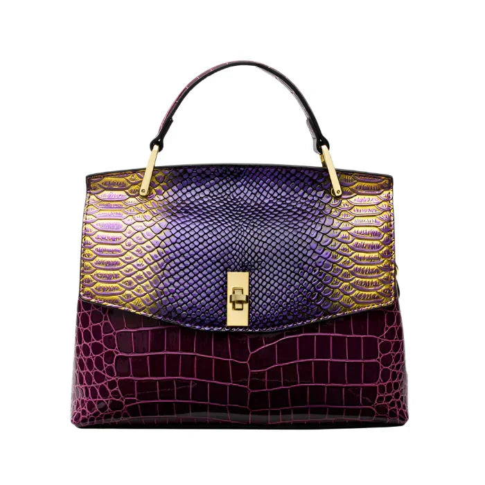 Amaryllis crocelle snake pattern bag