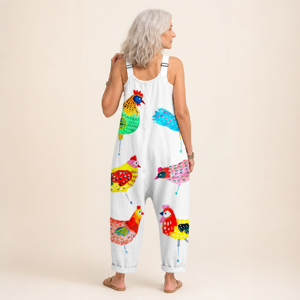 Rosalie - Artistic Birds Radiant Overalls