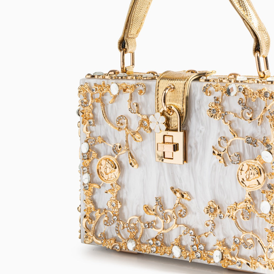 Apolonie - Acrylic Box Clutch Bag