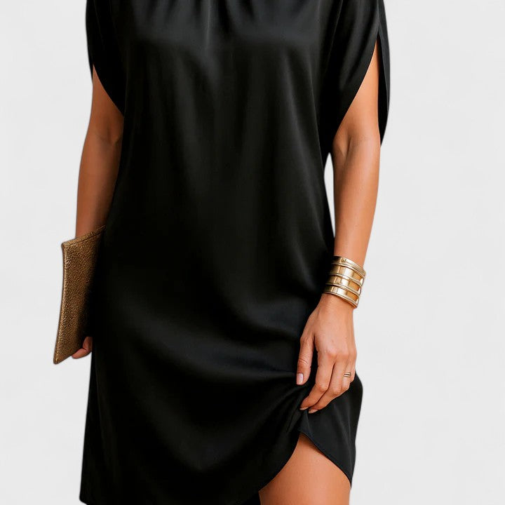 Stephanie | Timeless V-Neck Straight Dress