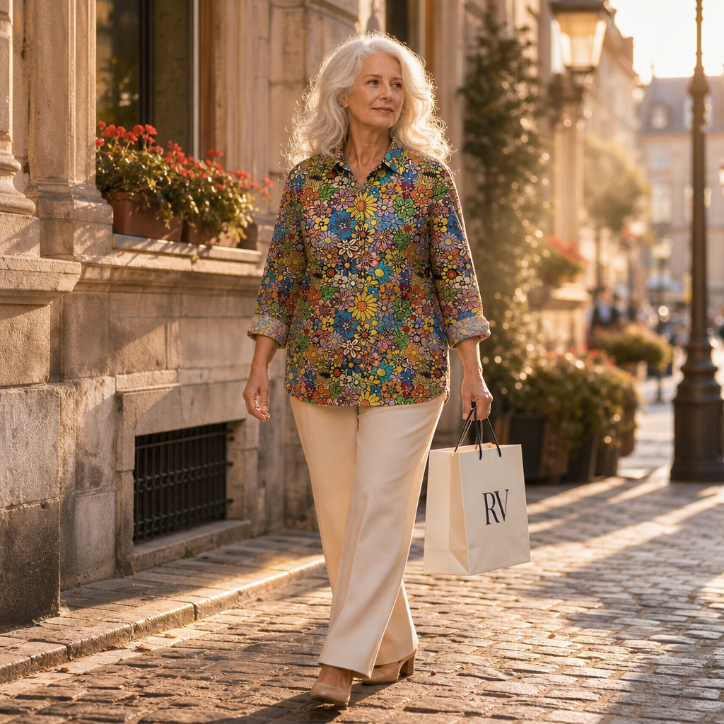 Noemie - Classic Floral Blouse