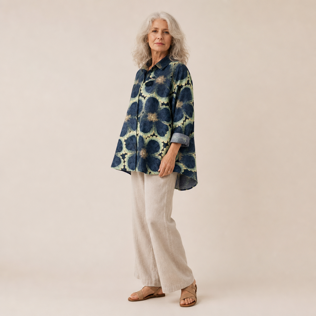 Camille - Classic Floral Blouse