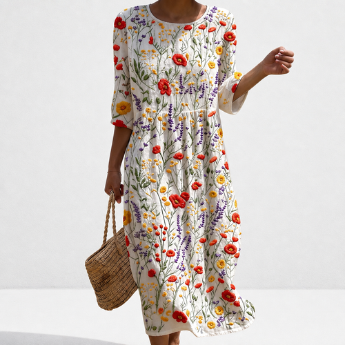 Adelaide women casual floral pattern dress