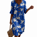 Delphine casual floral print dress