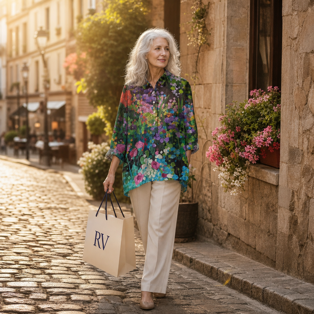 Therese - Classic Floral Blouse