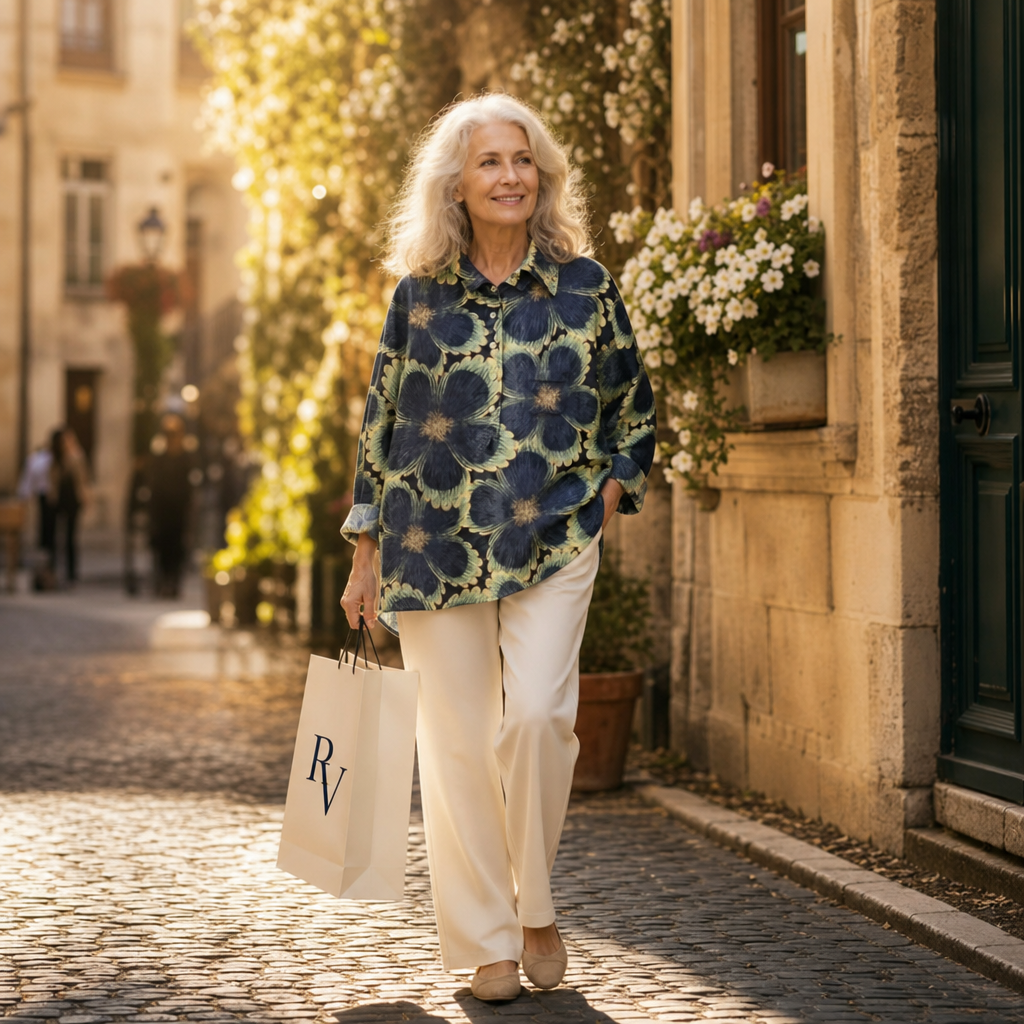 Camille - Classic Floral Blouse