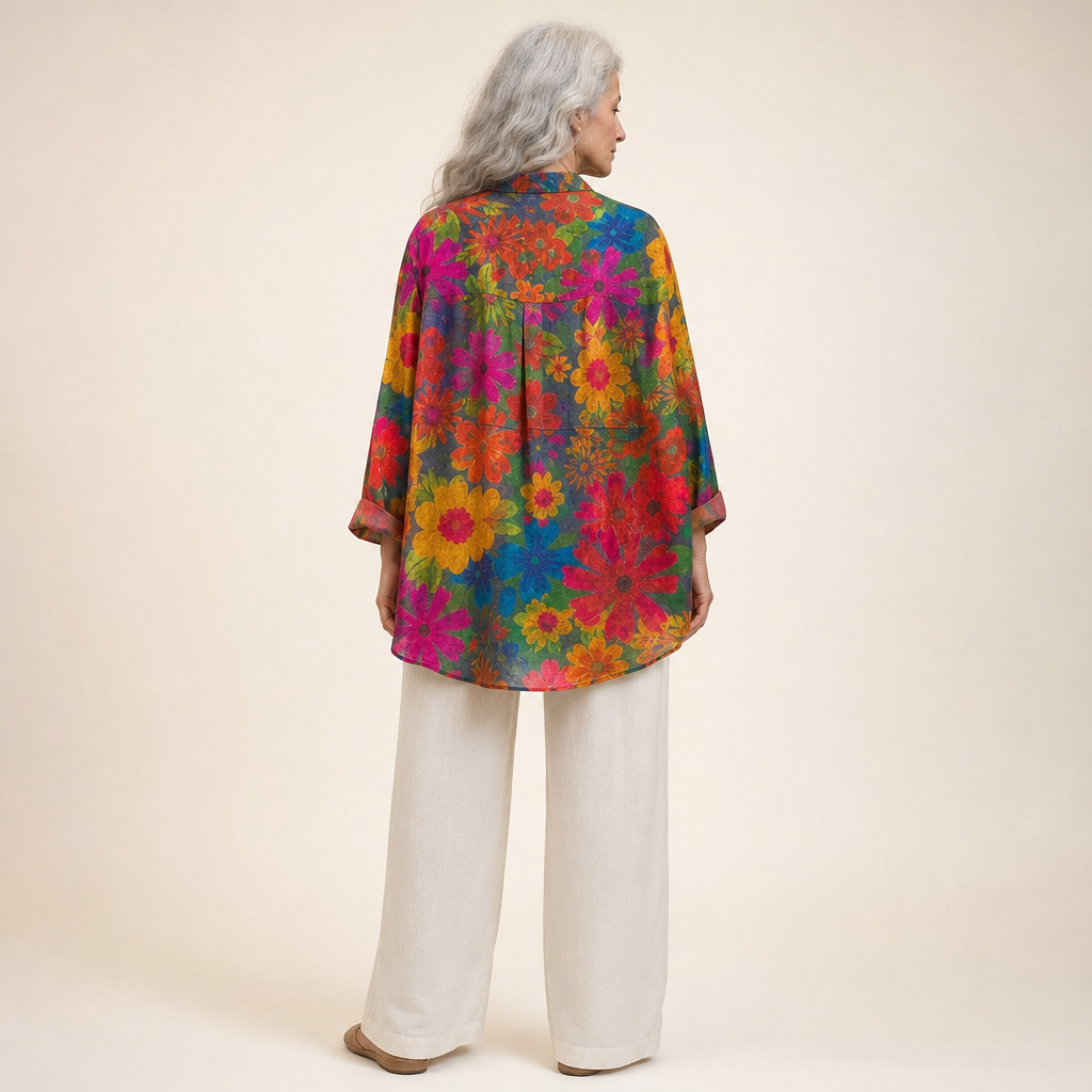 Emilie - Classic Floral Blouse