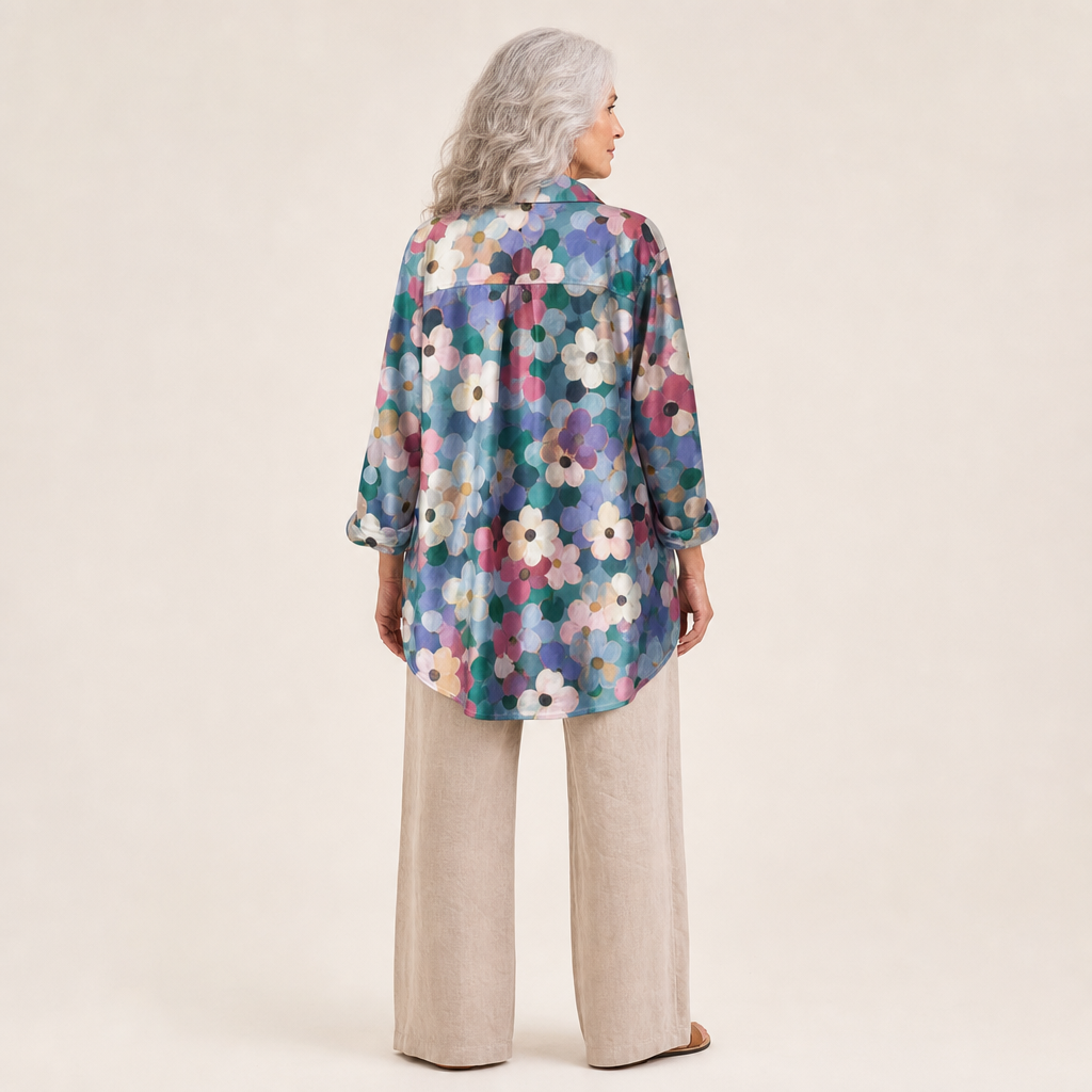 Elise - Classic Floral Blouse