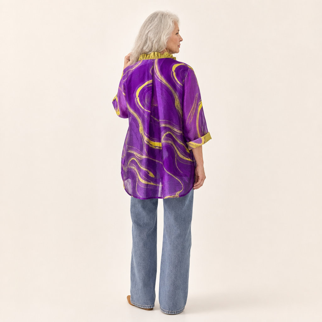 Bonnie - Spiral Print Blouse