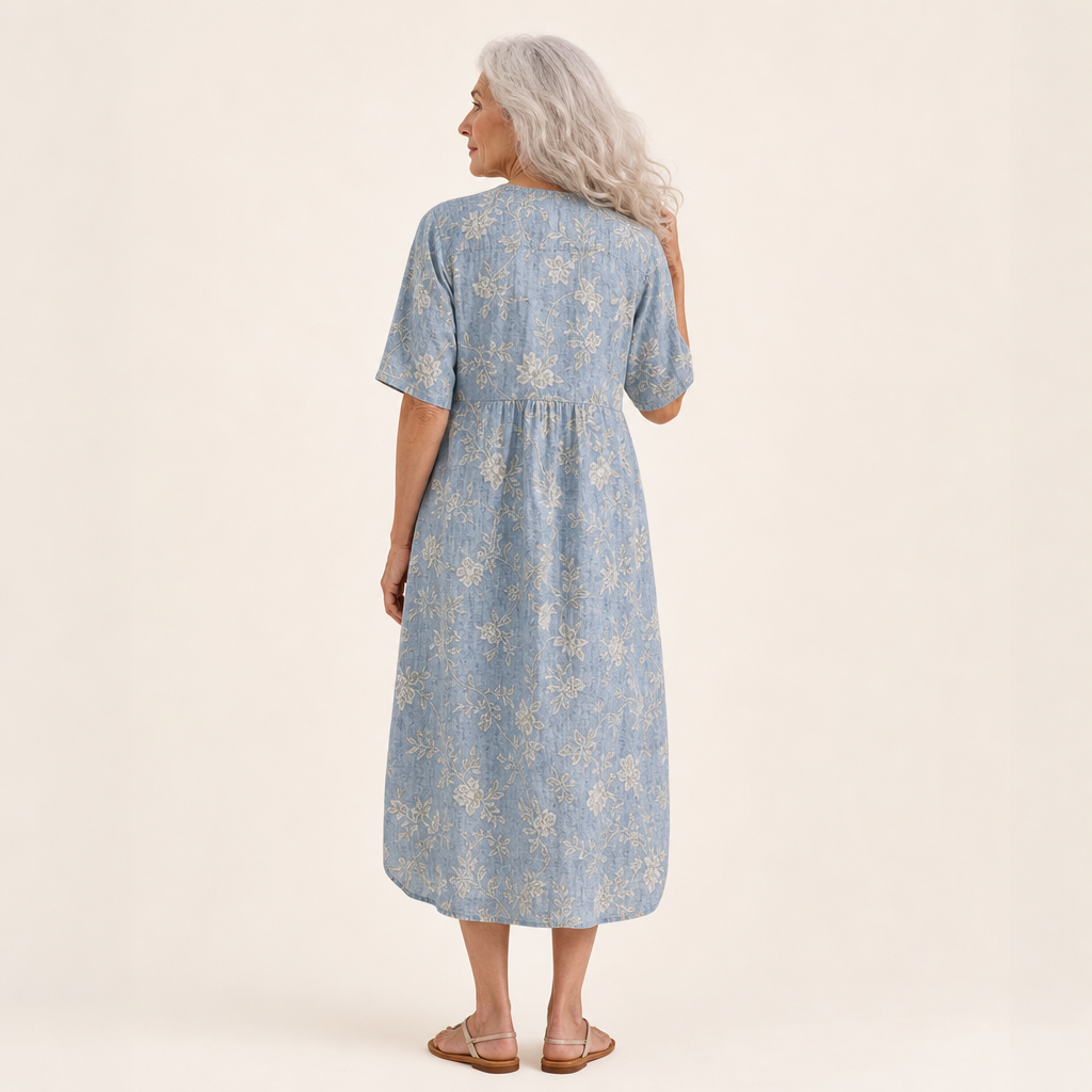 Line - Flattering Printed Summer Dress