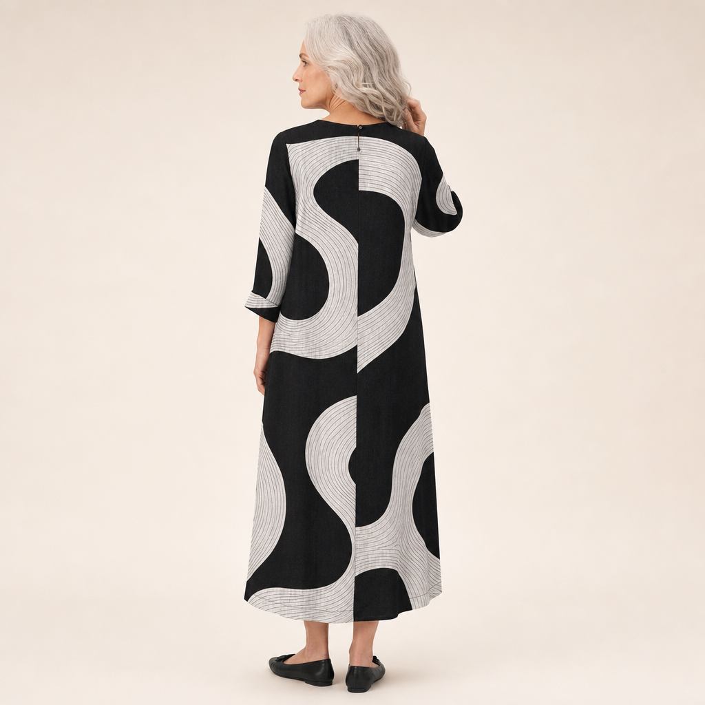 Ophelie - Flattering Printed Summer Dress