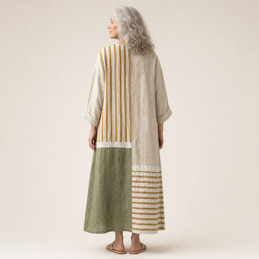Henriette - Flattering Printed Summer Dress