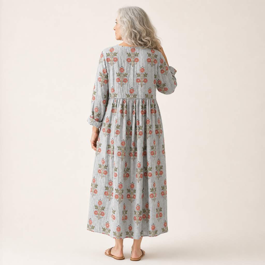Chloe - Flattering Printed Summer Dress