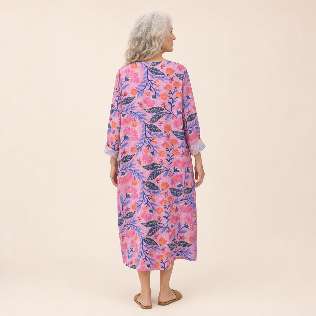 Clemence - Flattering Printed Summer Dress