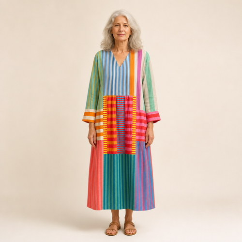 Alix - Flattering Printed Summer Dress
