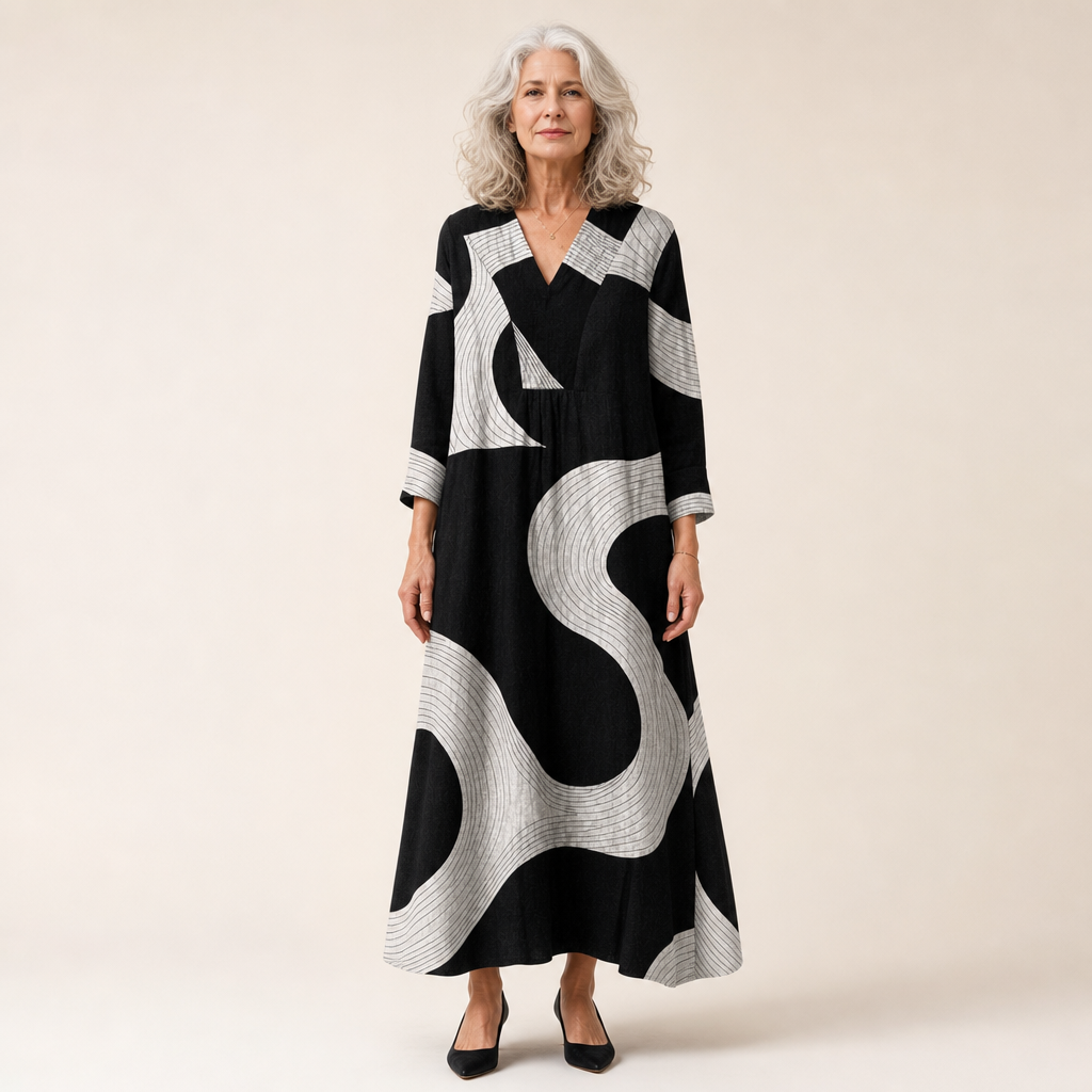Ophelie - Flattering Printed Summer Dress