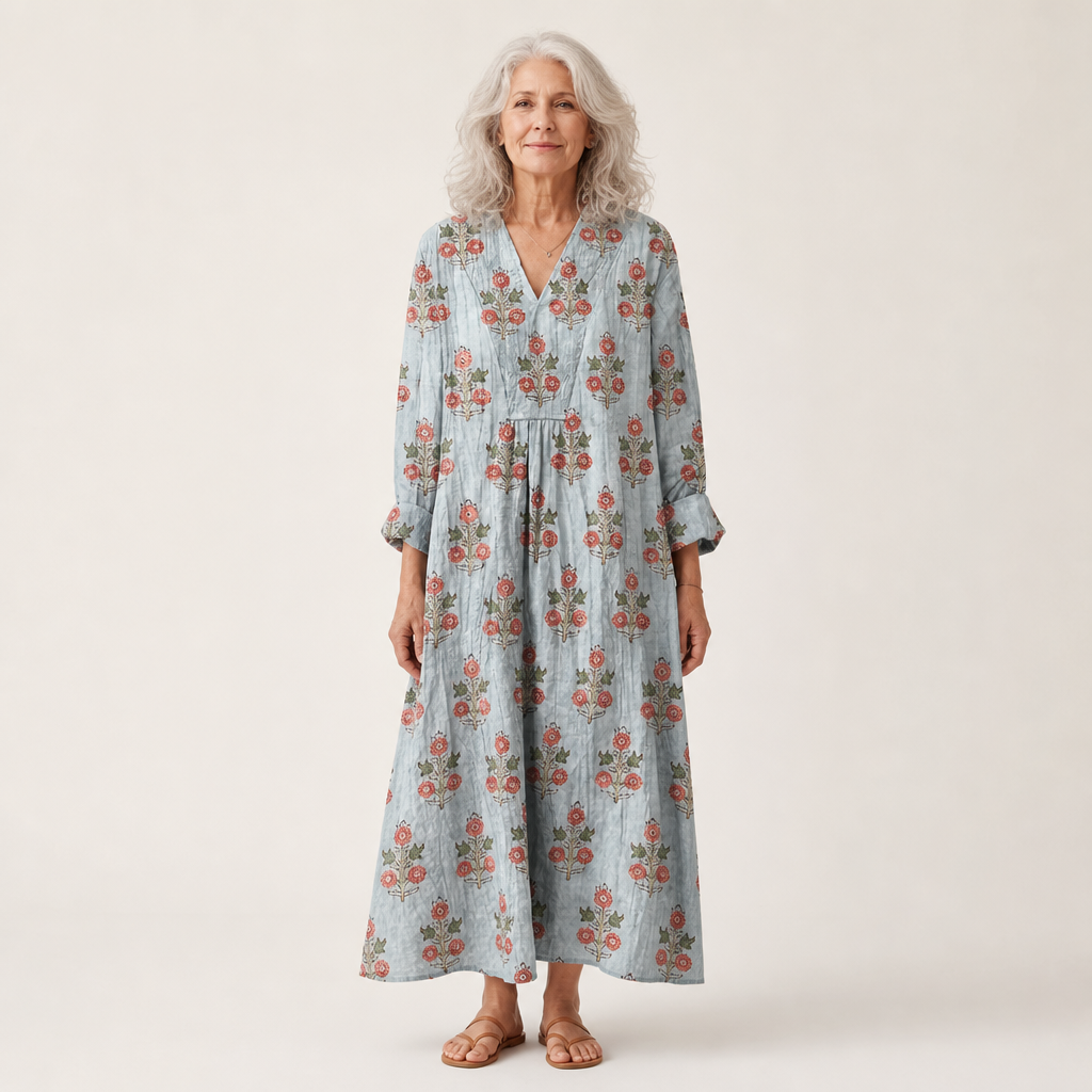 Chloe - Flattering Printed Summer Dress